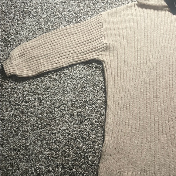 Too Cozy Turtle Neck Sweater Dress chunky sleeves small - Picture 5 of 12